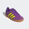 Sneaker ADIDAS ORIGINALS "GAZELLE KIDS", Kinder, Gr. 32, active lila, solar gelb, collegiate lila, Leder, Synthetik, sportlich, Schuhe