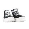 Schnürboots PALLADIUM "PALLASHOCK BACKZIP 2", Gr. 40, schwarz, Textil, Leder, sportlich, Schuhe