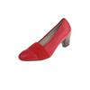 Pumps NATURAL FEET "Janine", Damen, Gr. 41, rot, Leder, feminin, Schuhe, aus echtem Hirschleder