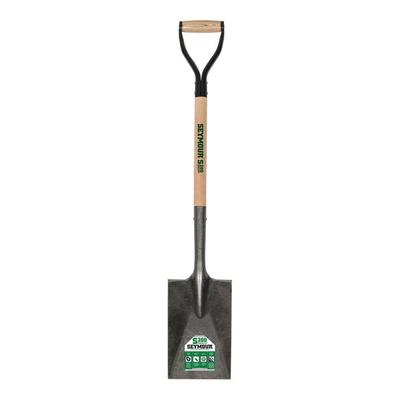 Seymour Midwest S300 DuraLite 6 5/8" Garden Spade Shovel with 26" Hardwood Handle and Steel D-Grip 49134