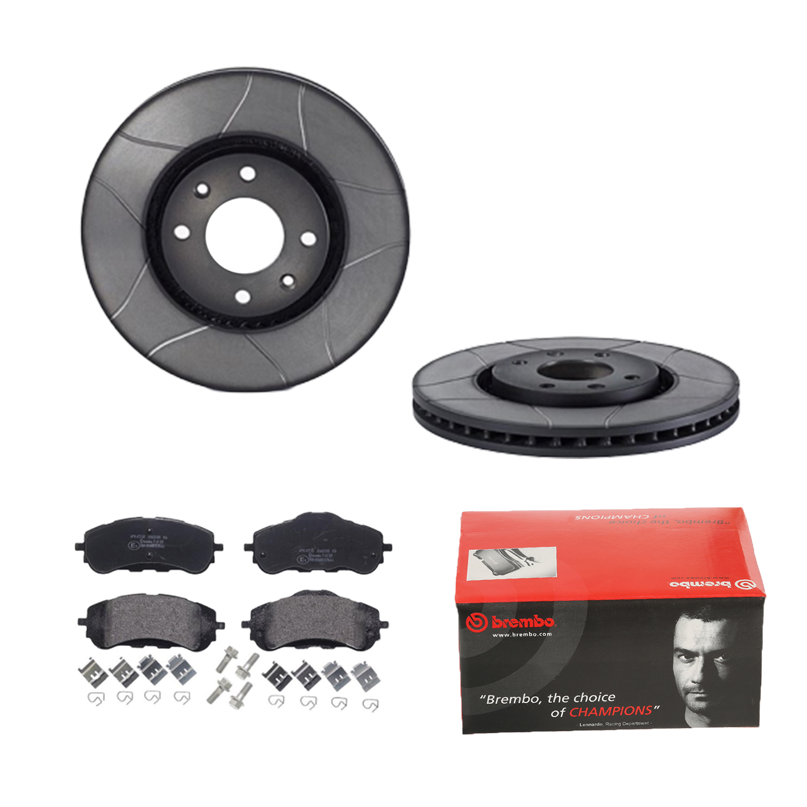 BREMBO Bremsensatz, Scheibenbremse Universal vorne rechts links innenbelüftet 283mm für PEUGEOT OPEL 1647860280 1610428780 1613703980 1420-57503 Image
