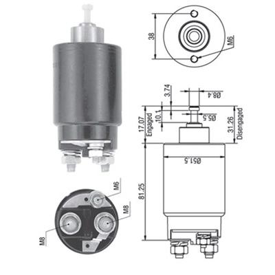 MAGNETI MARELLI Magnetschalter, Starter Universal für FORD XS6U11390AA F3RZ11390A F3RZ11390B 940113050264 Image