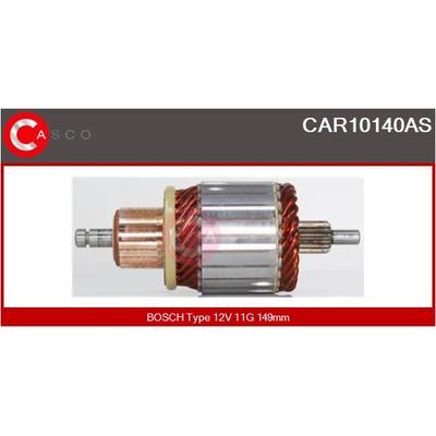CASCO Anker, Starter Universal 12V 59mm für FIAT TOYOTA MERCEDES-BENZ VAG 0001518815 9948451 9951204 CAR10140AS Image