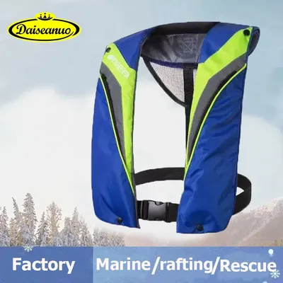 CE Certification Fishing Life Vest with Pocket Manual Auto Inflated Life Jacket 100N 150N PFD Adult Rafting Boating Accessories