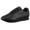 Sneaker TOMMY HILFIGER "LO RUNNER PU MIX", Herren, Gr. 44, schwarz, Lederimitat, unifarben, sportlich, Schuhe, Freizeitschuh, Halbschuh, Schnürschuh mit gepolstertem Schaftrand