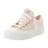 Sneaker CONVERSE "CHUCK TAYLOR ALL STAR LIFT PLATFORM GOLD", Gr. 39,5, pale petal, egret, gold, Leder, sportlich, Schuhe
