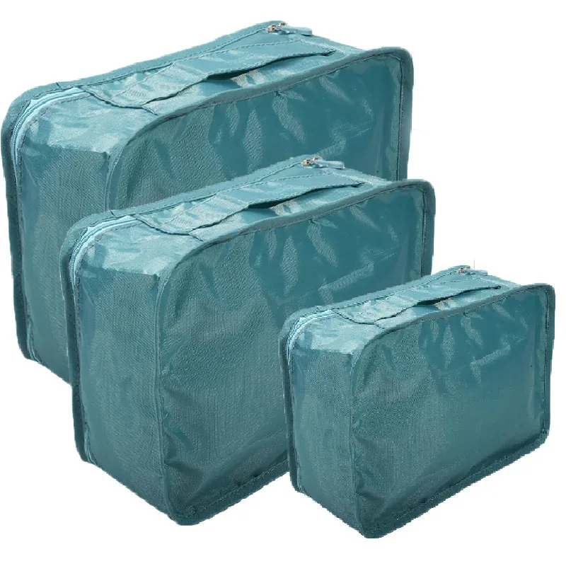 Aufbewahrungstasche mit Reisegriff, für Zuhause, Gepäck, Taschen, Koffer, Sortierung, Netztasche, Kleidung, Schuhe, Organizer, große Kapazität, 3 Größen Image