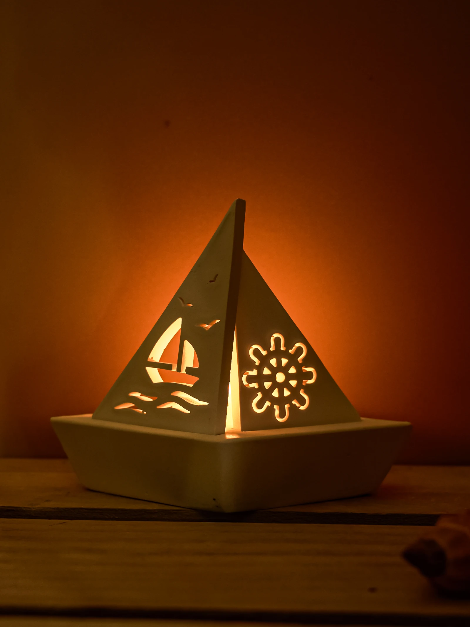 Kreative Segelboot Teelicht Kerzenhalter Silikon Form Kerze Glas Gips Formen Boot Form Kerzenhalter Gips Formen Wohnkultur Image