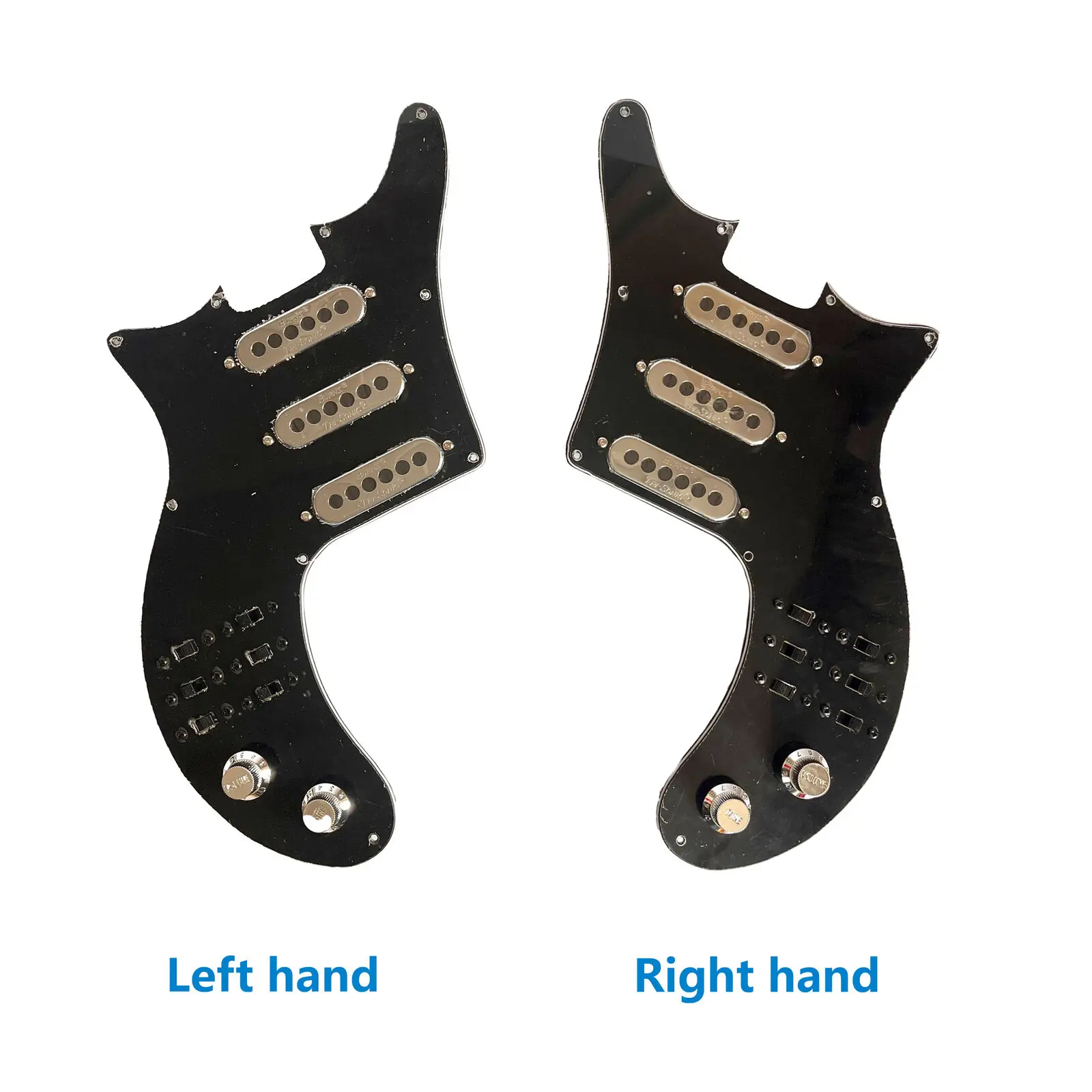 Rechts und links sss Gitarre vor verdrahtet geladen Pick guard Set für bm brennt Tri-Sonic Pickups Gitarren accessoires Image