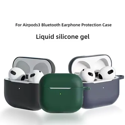 Für AirPods 4, Silikon-Schutzhülle, bunt, Anti-Fall, kratzfest, Kopfhörerschutz, Kopfhörer-Zubehör Image