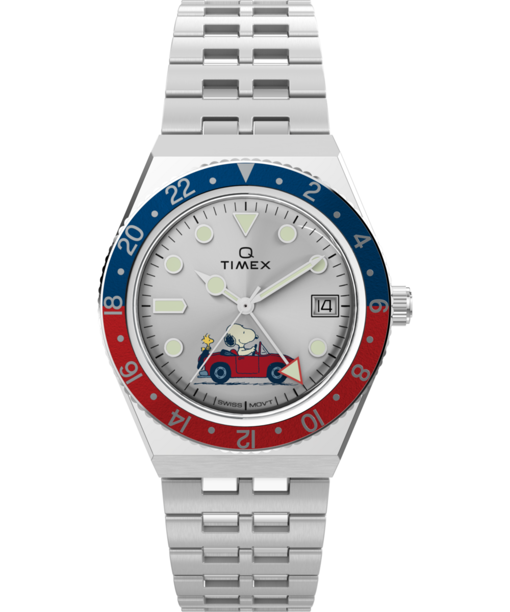 Timex Peanuts Q Timex Herren Silber Uhr TW2W83300 Image