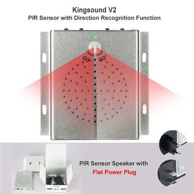 Wireless PIR Motion Sensor MP3 Sound Doorbell Human body Induction Audio Music Player Voice Reminder