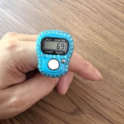 Finger Counter Compass Islamic Tasbih Bead 5 Digital LED Electronic Handheld Tally Counter Clicker
