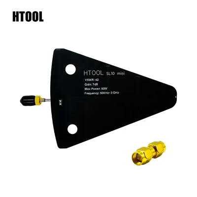 HTOOL SL10mini Log-periodic Antenna 50K-3GHz High Gain Omnidirectional Antenna 4G5G RF MICROWAVE UWB