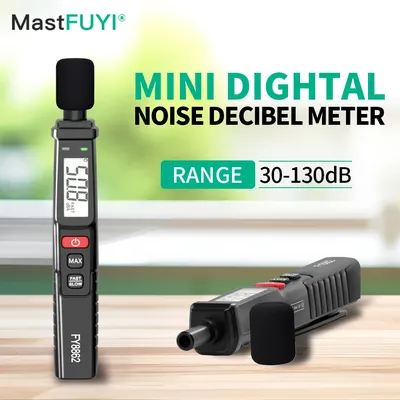 MASTFUYI FY8862 Sound Level Meter Portable A-Weighted 30dB To 130dB Audio Noise Volume Measuring