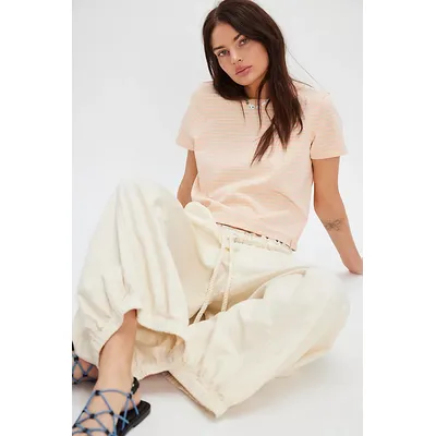 We The Free Everyday Striped Tee at Free People in Tropical Beach Combo, Size: Small