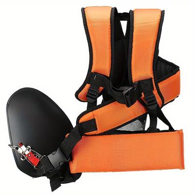 TEMU Adjustable Nylon Straps For Lawn Mowers - Durable Double Shoulder Harness For Trimmers & Garden Tools Image