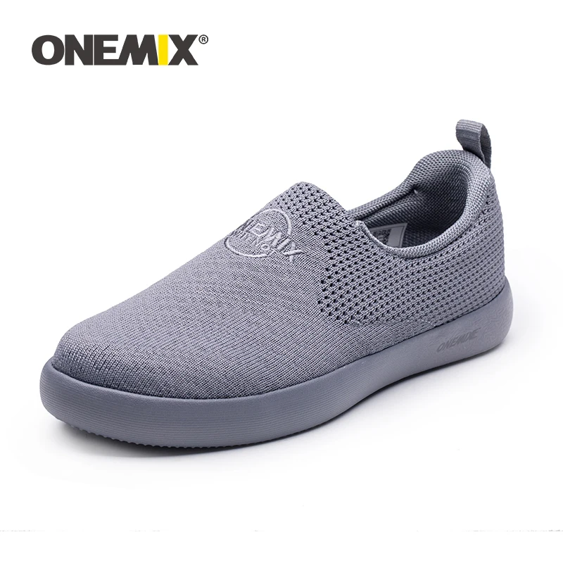 ONEMIX Women Sneakers Breathable Mesh Men's Street Footwear Lightweight Office Slip-On Sneaker For Outdoor Walking Shoes