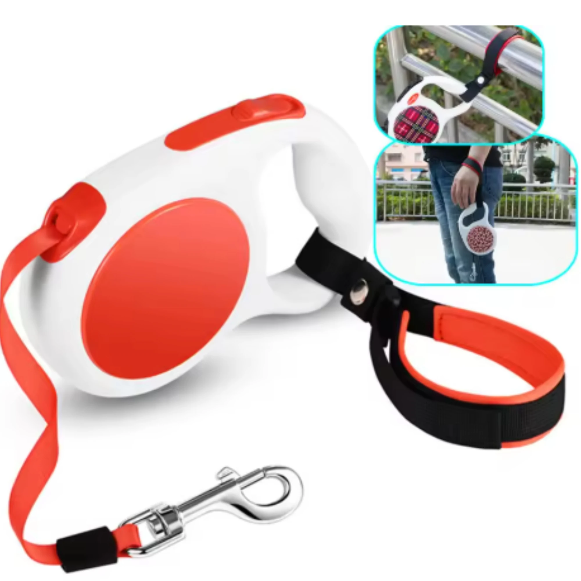 Hunde-Handgelenk-Sicherheitsgurt, Hundeleine, kurzes Seil, einziehbare, freihändige Handgelenkschlaufe, verstopfte kurze Hundeleine für Hundeleinen Image