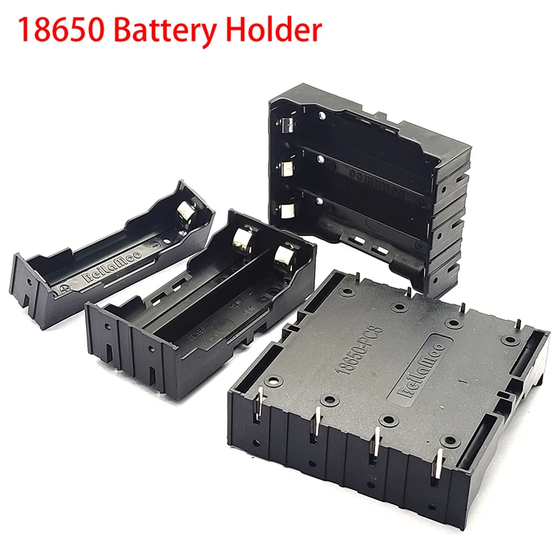 18650 Batteriefach 1X 2X 3X 4X 18650 Batteriehalter 18650 Batterie Aufbewahrungsbox 1 2 3 4 Slot Batterien Behälter Hard Pin DIY Case Image