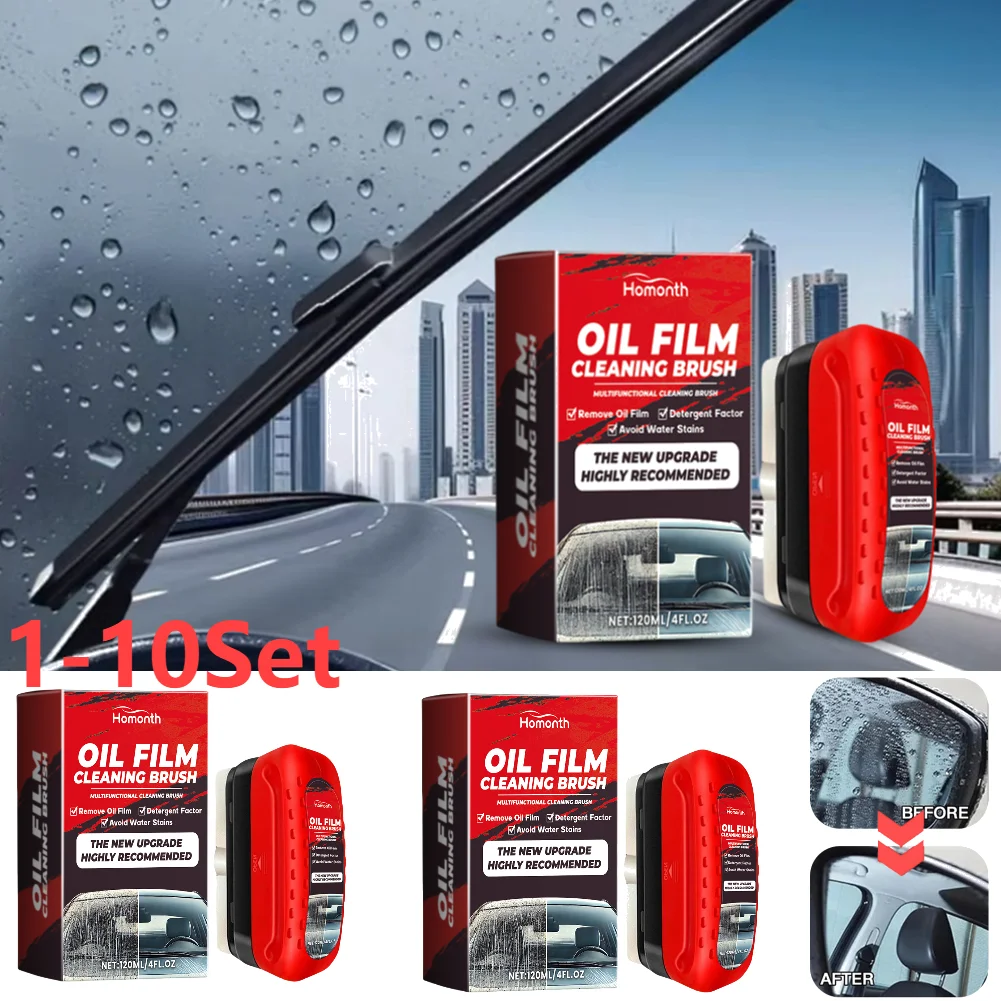 Auto Fenster Glas Reiniger Entfernt Schmutz Auto Glas Schwamm Reinigung Pinsel Windschutzscheibe Öl Film Reiniger Glas Öl Film Reinigung Pinsel Image