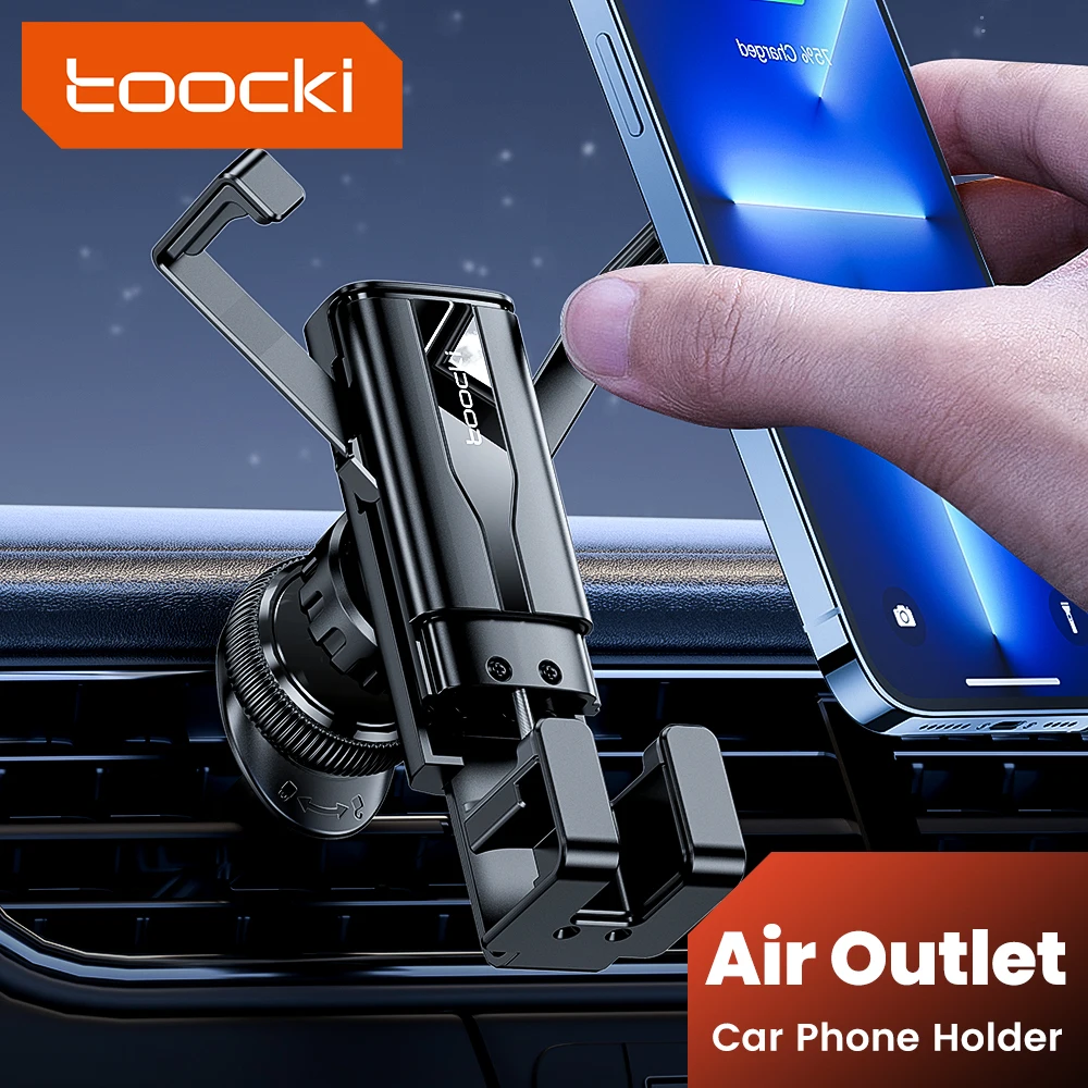 Toocki 360 ° universelle Schwerkraft Autotelefon halter Air Outlent Vent Clip Mount Handy-Ständer für iPhone Samsung Huawei Xiaomi