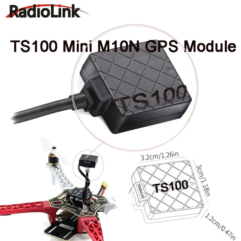Radiolink Mini TS100 M10N GPS-Modul für Crossflight Mini Pix Pixhawk F4 Flight Controller Quadcopter Hubschrauber Flugzeug Drohnen