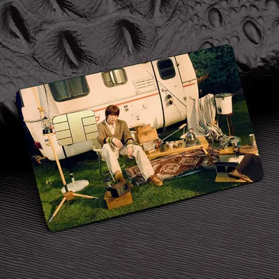 JIN Album Happy Concept Fotos Aufkleber Aufkleber 4 Stück PVC Kreditkartenhäute Aufkleber Abnehmbare selbstklebende Schutzfolie Image