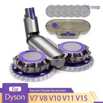 Elektrischer Moppkopf für Dyson V7 V8 V11 V10 V15 Staubsaugerzubehör, Aufsatz mit Wasserhahn mit rotem Auslöser Image