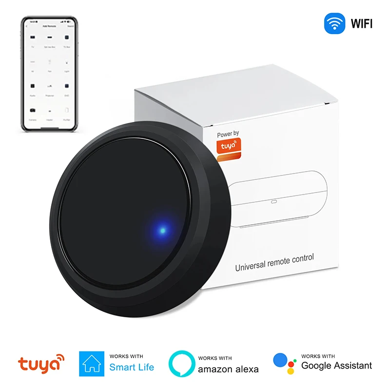 Tuya Wifi IR Fernbedienung Smart Wireless Fernbedienung Infrarot Steuerung Für Home TV DVD Klimaanlage Funktioniert Mit Alexa Google Hause Image