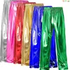 Grüne glänzende Herrenhose, modische Freizeithose, Gold, Rot, Blau, Silber erhältlich, Größe S, M, L, XL, XXL, 3XL