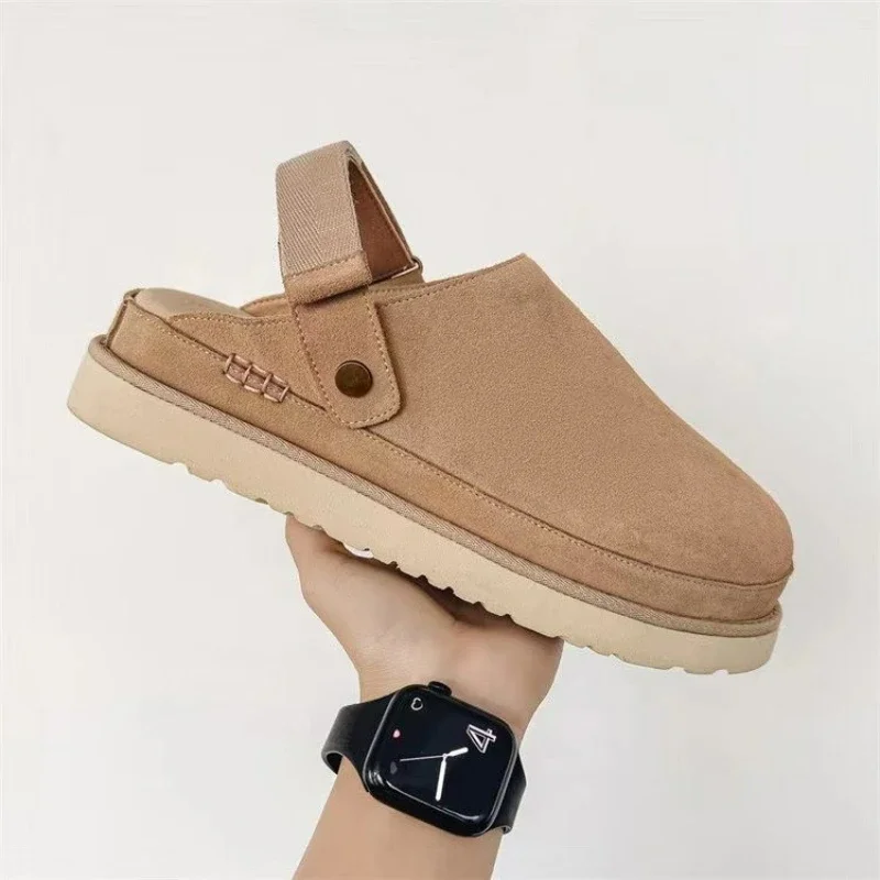 Plattform Flauschige Hausschuhe Frauen Haus Wohnungen Mode Plüsch Winter Designer Schuhe Damen Hause Elegante Casual Schuhe Große Größe 43