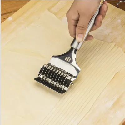 DIY Kitchen Aid: Stainless Steel Spaghetti Roller & Cutter Tool - Effortless Pasta Making Lattice
