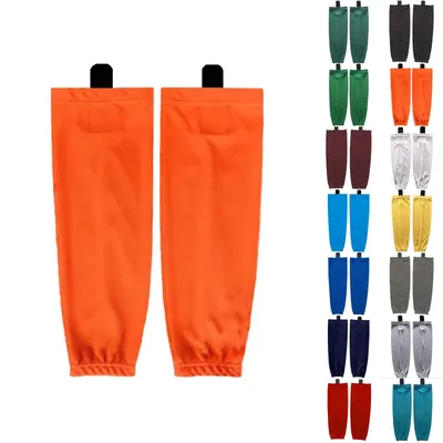 Solid Color Ice Hockey Socks Training Hockey Leggings Sportswear Stockings A Pair 100% Polyester