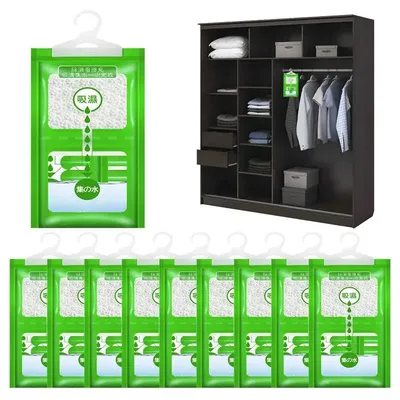 Drying Agent Hygroscopic Anti Mold Desiccant Bags New Hanging Wardrobe Hanging Moisture Bag Closet