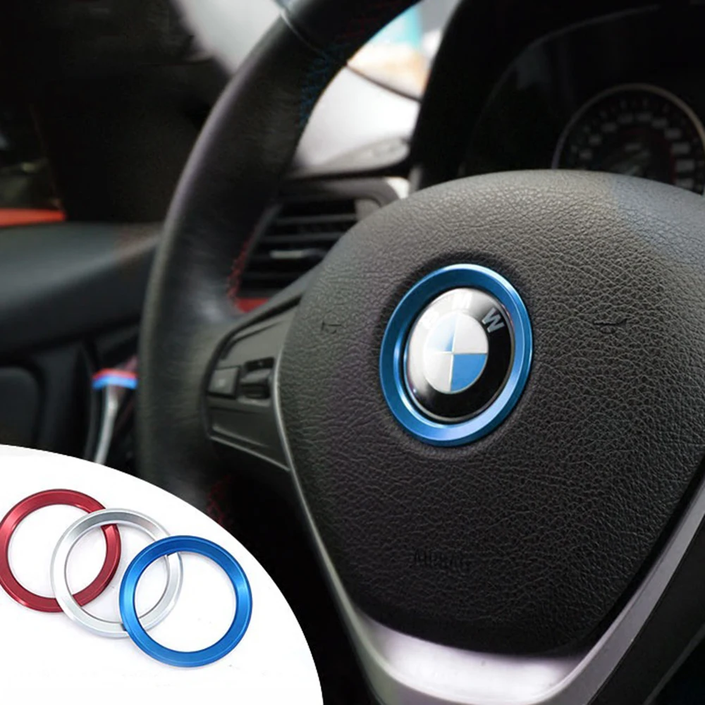 Car Styling Decorazione Anello Volante Cerchio Adesivo Per BMW M3 M5 E36 E46 E60 E90 E92 X1 F48 X3 X5 X6 X3 E83 F25 X4 F26