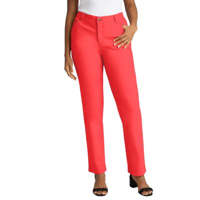 Plus Size Women's True Fit Stretch Denim Straight Leg Jean by Jessica London in Soft Geranium (Size 26) Jeans