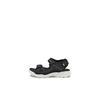 Riemchensandale ECCO "BIOM RAFT", Kinder, Gr. 24, schwarz, Lederimitat, Textil, sportlich, Schuhe, Sommerschuh, Sandalette, Kinderschuh mit Klettriemchen