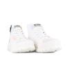 Schnürboots PALLADIUM "PALLASHOCK BACKZIP 2", Gr. 38, weiß (star weiß), Textil, Leder, sportlich, Schuhe