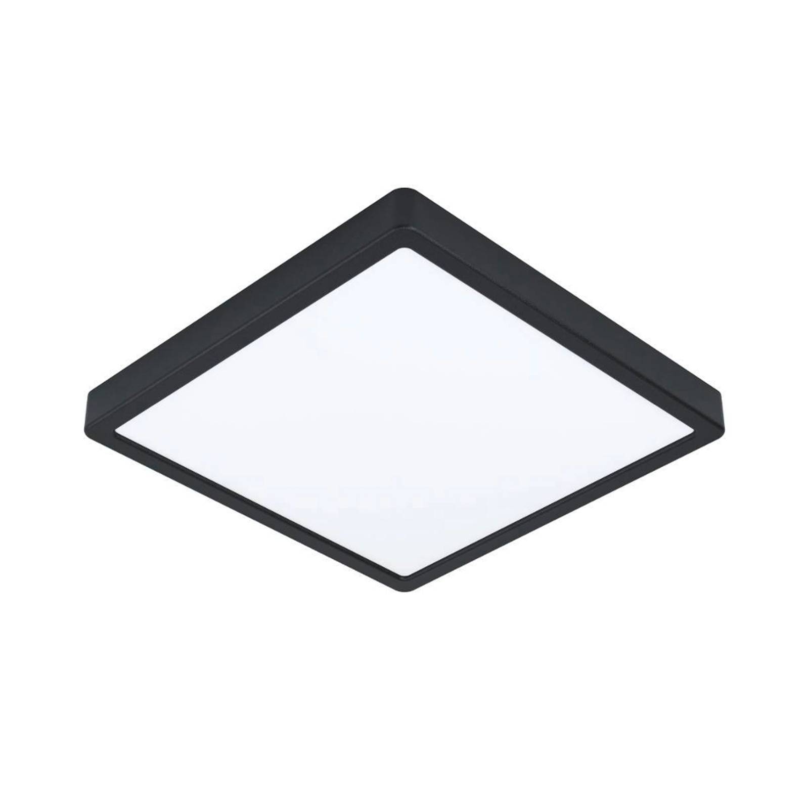 EGLO LED Deckenlampe Fueva 5, schwarz, für Schlafzimmer, Edelstahl, Modern, LED Deckenleuchte