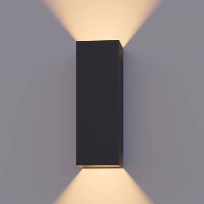Calex LED-Außenwandlampe Rectangle up/down Höhe 23cm schwarz Image