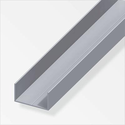 alfer Rechteck-U-Profil 7,5 x 12,5 x 1000 mm Aluminium Profile U Schiene Image