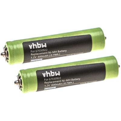 Vhbw - 2x Akku kompatibel mit Braun 2000, 2615, 2675, 2775, 199s, 199s-1, 20B, 20s Rasierer Image