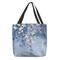 „Blumen-Tragetasche für Damen – stilvolle Handtasche mit großem Fassungsvermögen und schwarz-rosa Blumendesign, perfekt zum Einkaufen, Reisen und für den täglichen Gebrauch