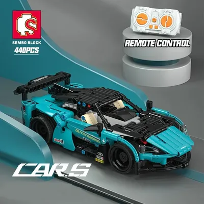 440PCS RC Auto Sport Auto Bausteine TECHNISCHE STEM Sammlung Fahrzeug Modell Supercar Ziegel Desktop Image