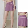Per donna Gonna Yoga Vita Alta Yoga Allenamento in Palestra Pilates Gonna-pantaloncini Nero Blu Reale Viola Gli sport Abbigliamento sportivo Elasticizzato Taglia piccola