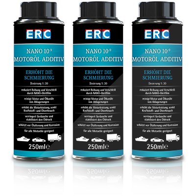 Erc 3x 250 ml NANO 10-9 Motoröl Additiv [Hersteller-Nr. 2150D025C4] Image