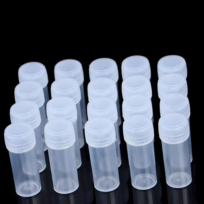 5 ml Plastikflasche, Probenglas, 5 g, kleine Fassfläschchen, Medikamentenpille, flüssiges Pulver, Kapsel, Aufbewahrungsbehälter, Verpackungsflaschen Image