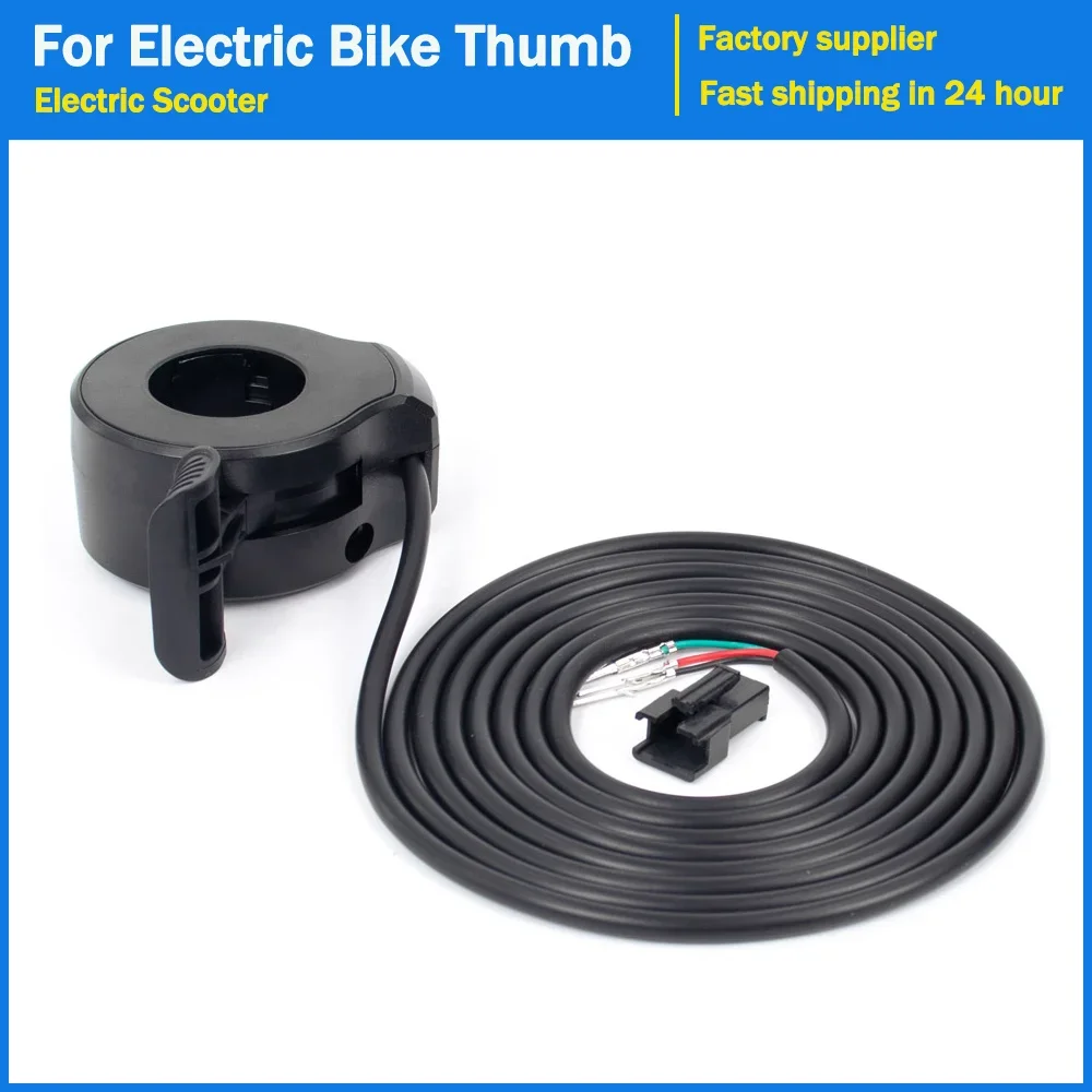Daumengas-Geschwindigkeitsregelung, Fingerdrossel, Beschleuniger, Elektrofahrrad, universeller 3-Draht-Griff, Fahrzeug, E-Bike, Drosselklappenregler Image