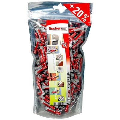 fischer Universaldübel-Sortiment »Big Pack - DuoPower 6x30 2K« 240 Stück grau